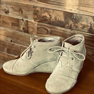 TOMS wedge booties